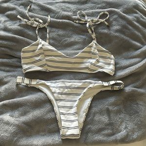 Vitamin A Lucia Bikini Set in White